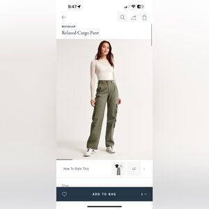 abercrombie and fitch relaxed cargo pants